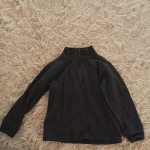 Polo Ralph Lauren Sweater Boys Size 6 Gray Cotton Knit 1/4 Zip